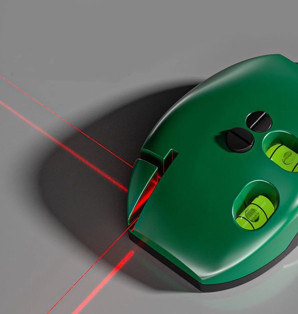 Portable Electronic 90° Laser Scale: Battery-Powered Infrared Line Level for High-Precision, Long-Distance Wall Alignment