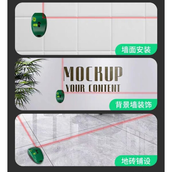 Portable Electronic 90° Laser Scale: Battery-Powered Infrared Line Level for High-Precision, Long-Distance Wall Alignment