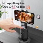 Intelligent AI Mini Selfie Stick: Automatic Tracking Shooting, 360° Rotation, Intelligent Follow, Live Phone Bracket Gimbals