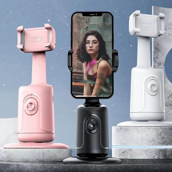 Intelligent AI Mini Selfie Stick: Automatic Tracking Shooting, 360° Rotation, Intelligent Follow, Live Phone Bracket Gimbals