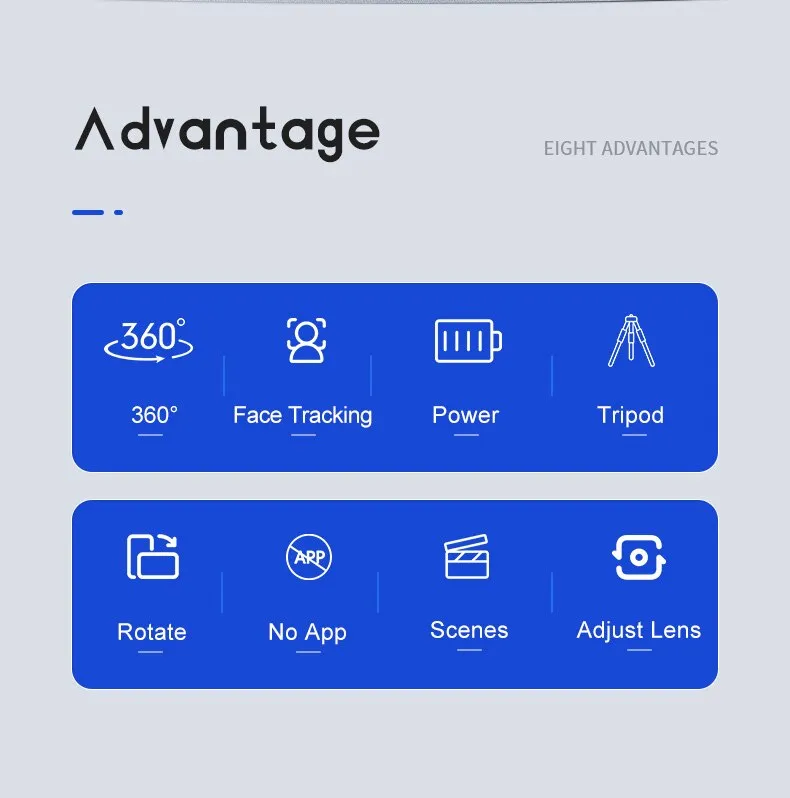 Intelligent AI Mini Selfie Stick: Automatic Tracking Shooting, 360° Rotation, Intelligent Follow, Live Phone Bracket Gimbals