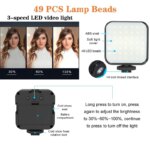 Portable Smartphone Video Kit: Tripod Recording Handle with Phone Holder, Microphone, LED Lighting, and Stabilizer Bracket for Photography and Selfies