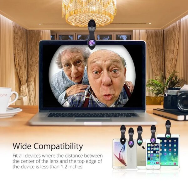 66587-ypwkso.jpg Universal 10-in-1 Phone Lens Kit: Fisheye, Wide Angle, Macro Lens, CPL Filter, Kaleidoscope, and 2X Telescope Lens for Smartphones by APEXEL