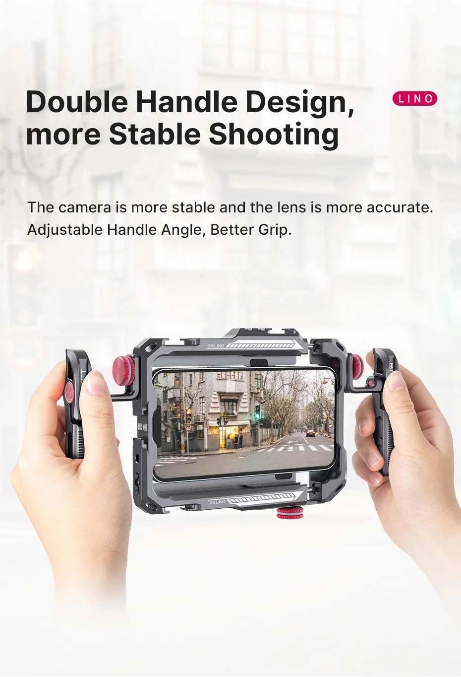 Ulanzi Lino Smartphone Cage: Sturdy Grip for iPhone X - 13 Series & Mini/Pro/Pro Max, Enhancing Vlog and Video Experience