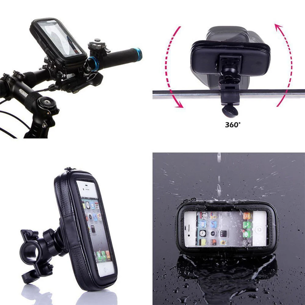 Waterproof Bike Motor Phone Holder: Secure Mount for iPhone, Samsung & GPS on Bicycle/Motorcycle Handlebar