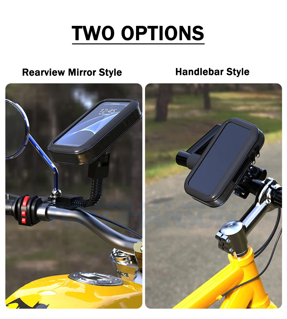 Waterproof Bike Motor Phone Holder: Secure Mount for iPhone, Samsung & GPS on Bicycle/Motorcycle Handlebar