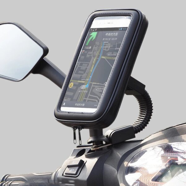 66634-cucslz.jpg Waterproof Bike Motor Phone Holder: Secure Mount for iPhone, Samsung & GPS on Bicycle/Motorcycle Handlebar