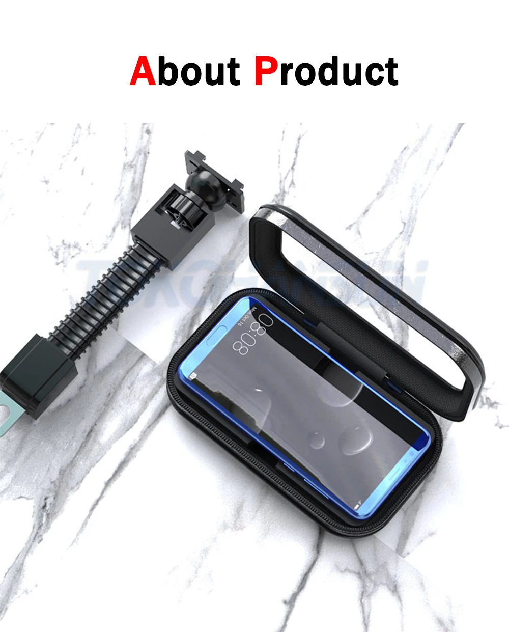 Waterproof Bike Motor Phone Holder: Secure Mount for iPhone, Samsung & GPS on Bicycle/Motorcycle Handlebar