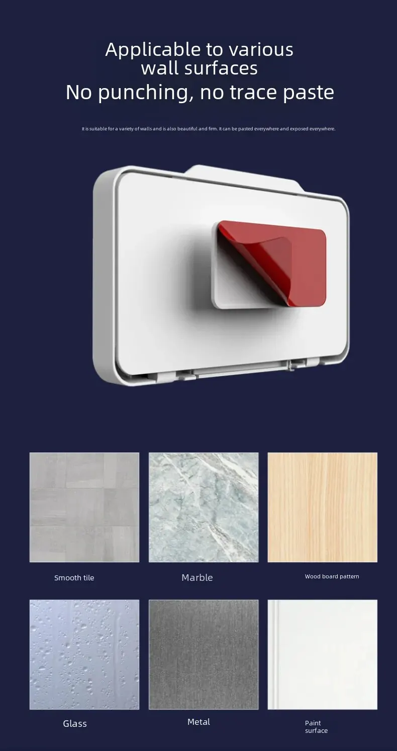 Rotatable Waterproof Phone Box: Wall-Mounted Storage for Bathroom and Kitchen, No Punching Required