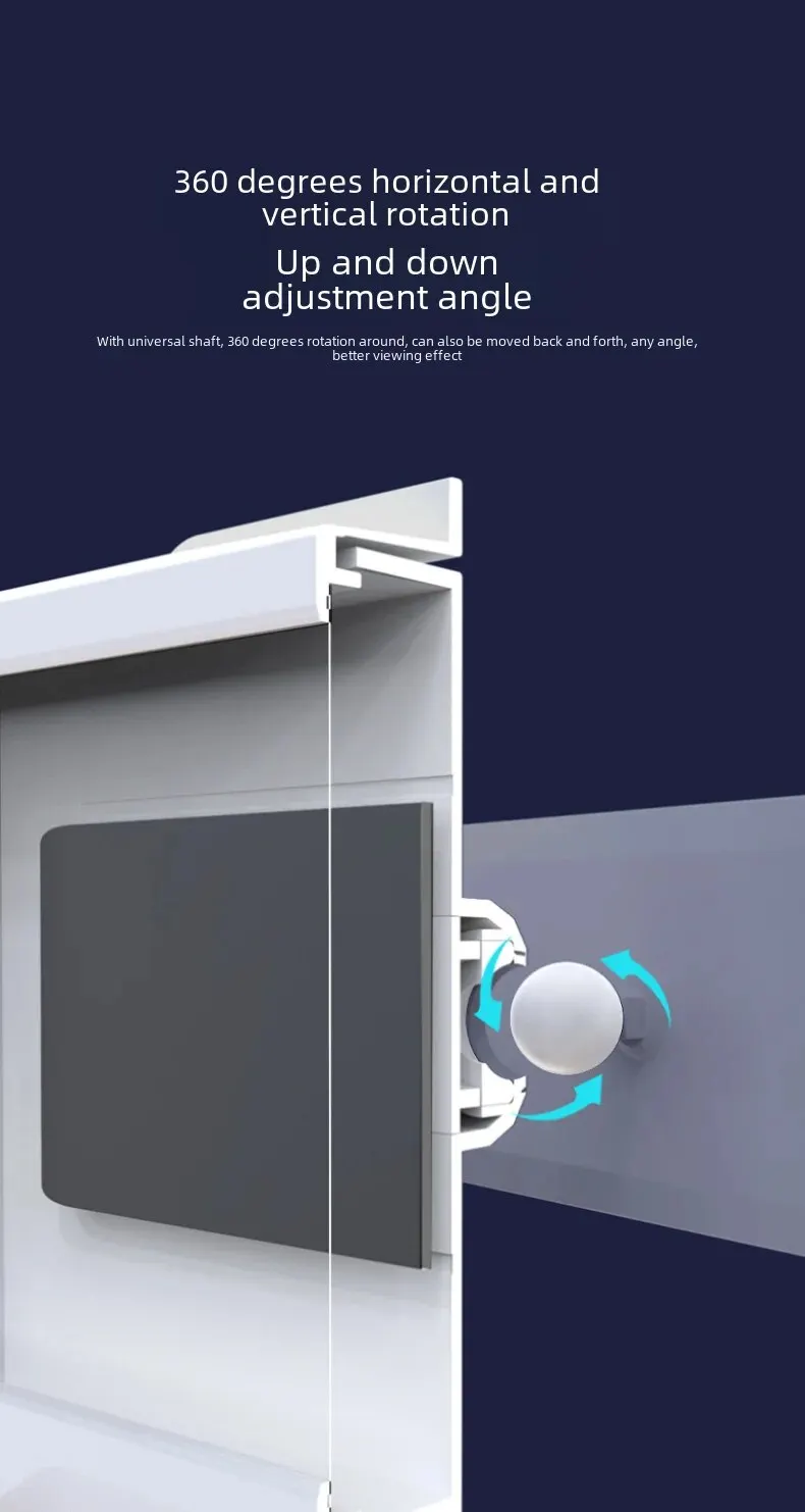 Rotatable Waterproof Phone Box: Wall-Mounted Storage for Bathroom and Kitchen, No Punching Required