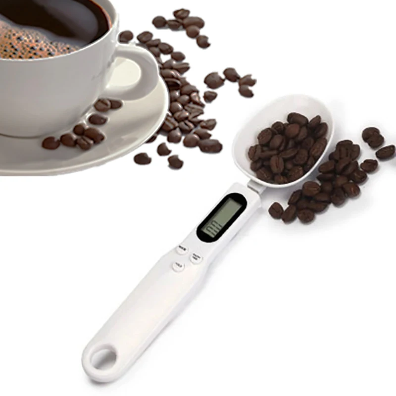 500g/0.1g Portable LCD Digital Kitchen Scale Measuring Spoon, Gram Electronic Spoon Weight Volume Food Scale - New, High Quality