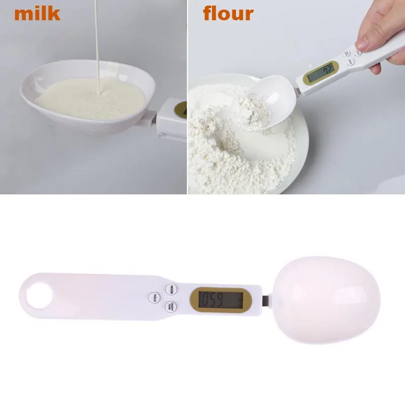 500g/0.1g Portable LCD Digital Kitchen Scale Measuring Spoon, Gram Electronic Spoon Weight Volume Food Scale - New, High Quality