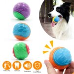 Dogs Interactive Toys Soft TPR Toys for Dogs, Pet Teeth Cleaning, Bite-Resistant Squeaky Dog Ball Toy
