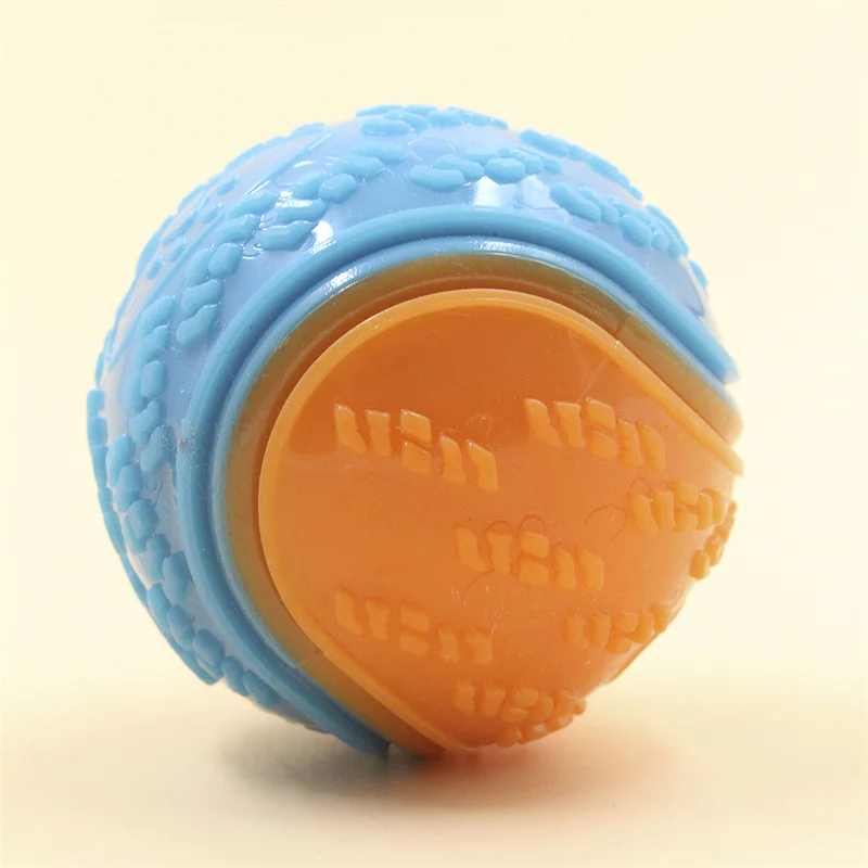 Dogs Interactive Toys Soft TPR Toys for Dogs, Pet Teeth Cleaning, Bite-Resistant Squeaky Dog Ball Toy