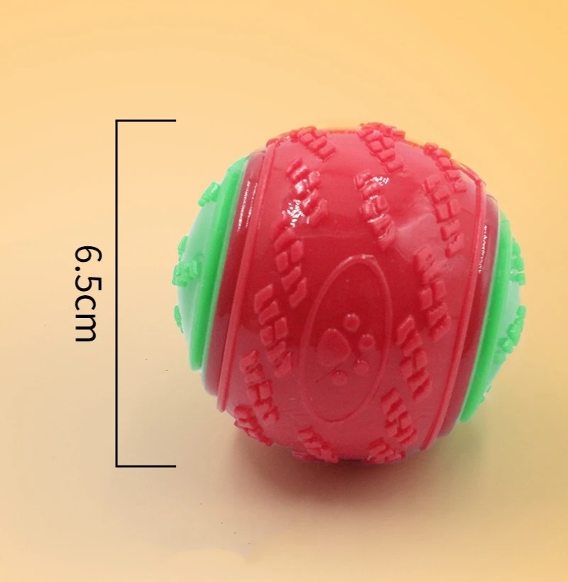 Dogs Interactive Toys Soft TPR Toys for Dogs, Pet Teeth Cleaning, Bite-Resistant Squeaky Dog Ball Toy