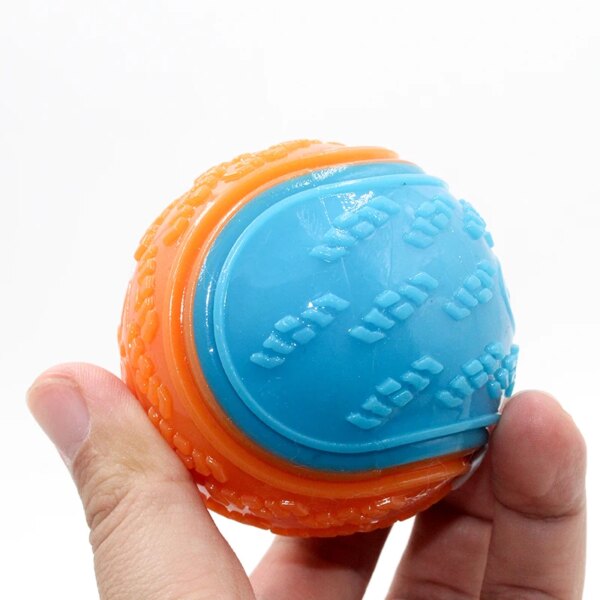 66685-togpen.jpg Dogs Interactive Toys Soft TPR Toys for Dogs, Pet Teeth Cleaning, Bite-Resistant Squeaky Dog Ball Toy