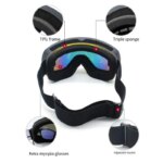 Ski Goggles Double Layers UV400 Anti Fog Men Women Outdoor Skiing Mask Glasses Protect Soft Snow Goggles Snowboard