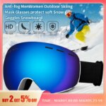 Ski Goggles Double Layers UV400 Anti Fog Men Women Outdoor Skiing Mask Glasses Protect Soft Snow Goggles Snowboard