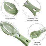 1pc Fish Scaler, Multifunctional Kitchen Fish Scale Remover Scraper Brush Peeler Tool
