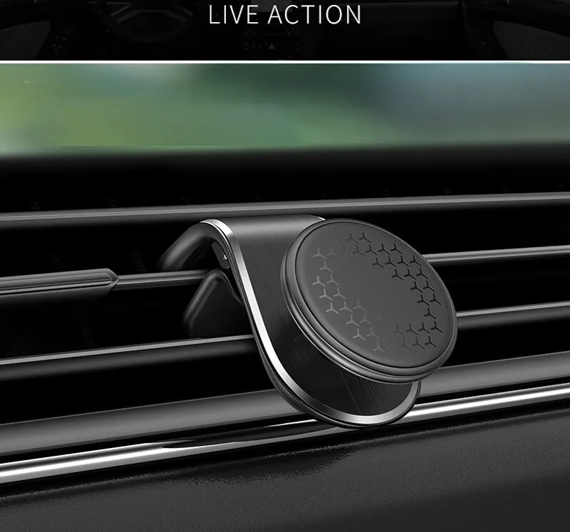 Magnetic Car Phone Holder: Air Vent Mount for GPS & Smartphones