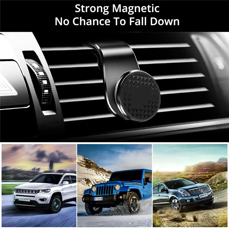 Magnetic Car Phone Holder: Air Vent Mount for GPS & Smartphones