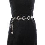 Gothic Moon Pendant Chain: Vintage High Waist Fashion