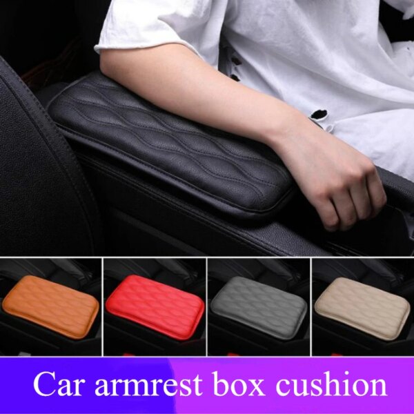 66898-jxrbwf.jpg Memory Foam Car Armrest Box Mats: Leather Console Covers