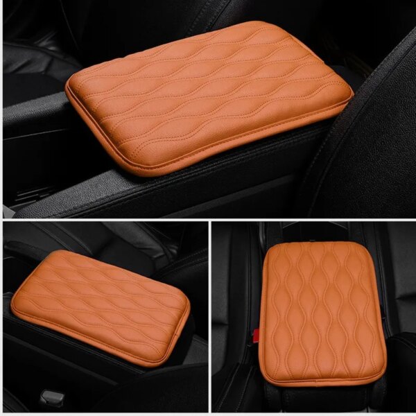 66898-rtcxdk.jpg Memory Foam Car Armrest Box Mats: Leather Console Covers