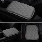 Memory Foam Car Armrest Box Mats: Leather Console Covers
