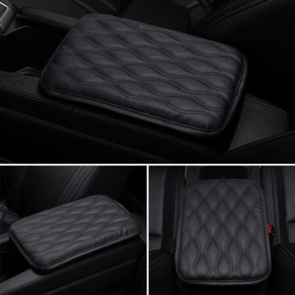 66898-unr0bd.jpg Memory Foam Car Armrest Box Mats: Leather Console Covers