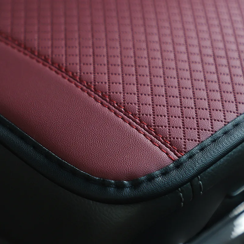 Universal Car Armrest Box Pad: Non-Slip Fiber Leather Cover