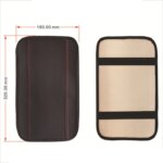 Universal Car Armrest Box Pad: Non-Slip Fiber Leather Cover