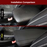 Universal Car Armrest Box Pad: Non-Slip Fiber Leather Cover