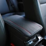 Universal Car Armrest Box Pad: Non-Slip Fiber Leather Cover