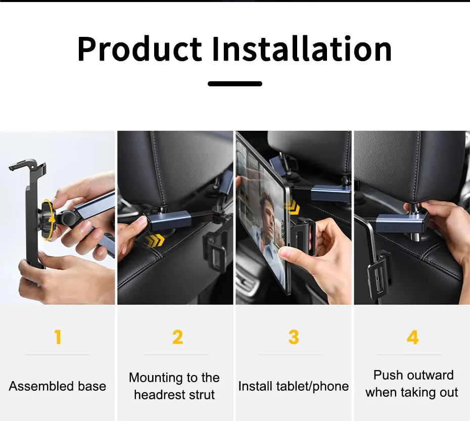 SEAMETAL Telescopic Car Phone & Tablet Holder: Universal Stand