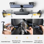 SEAMETAL Telescopic Car Phone & Tablet Holder: Universal Stand
