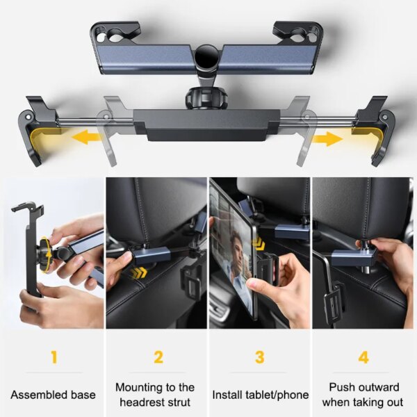 66935-xohhox.jpg SEAMETAL Telescopic Car Phone & Tablet Holder: Universal Stand