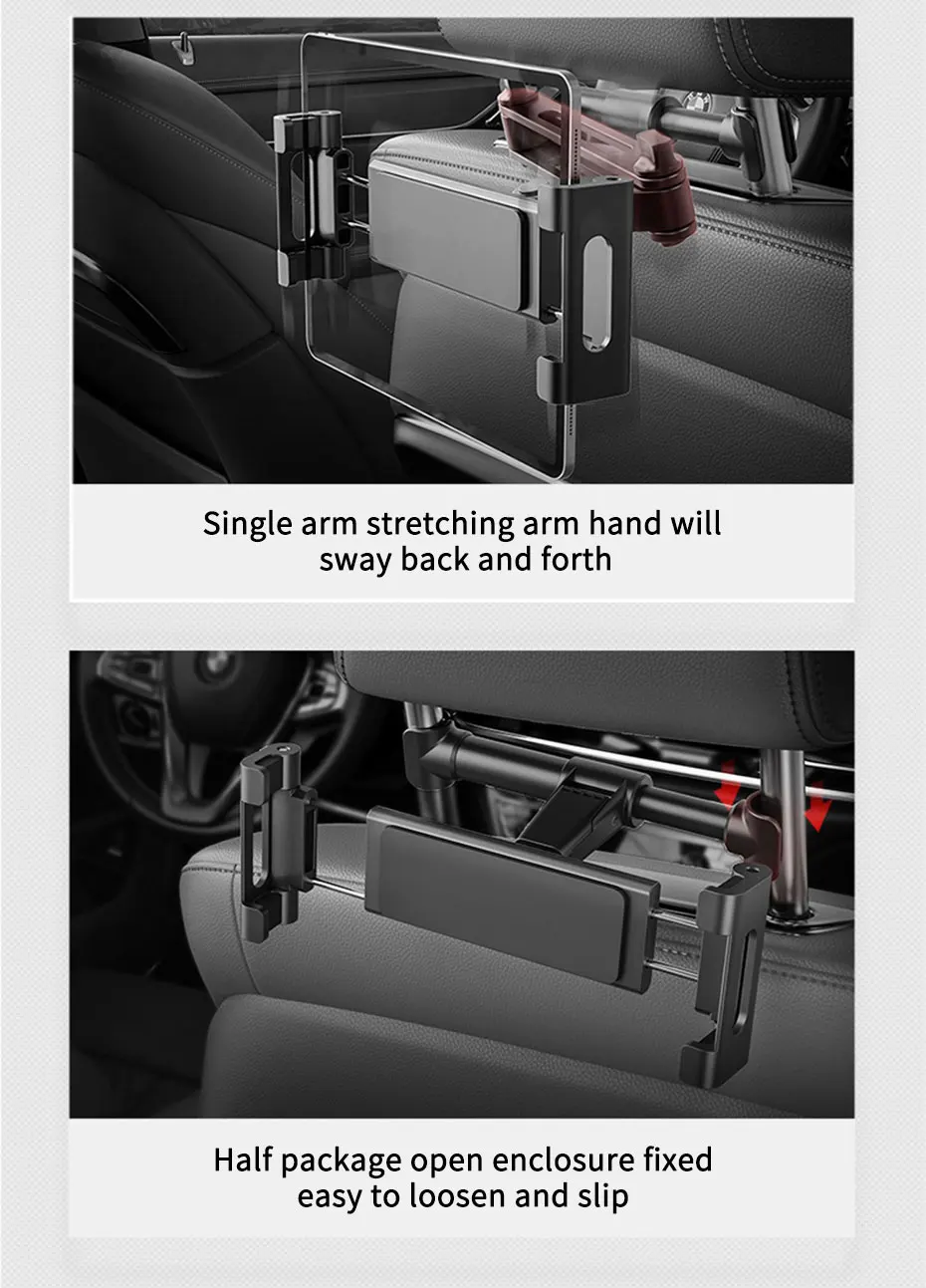 SEAMETAL Telescopic Car Phone & Tablet Holder: Universal Stand