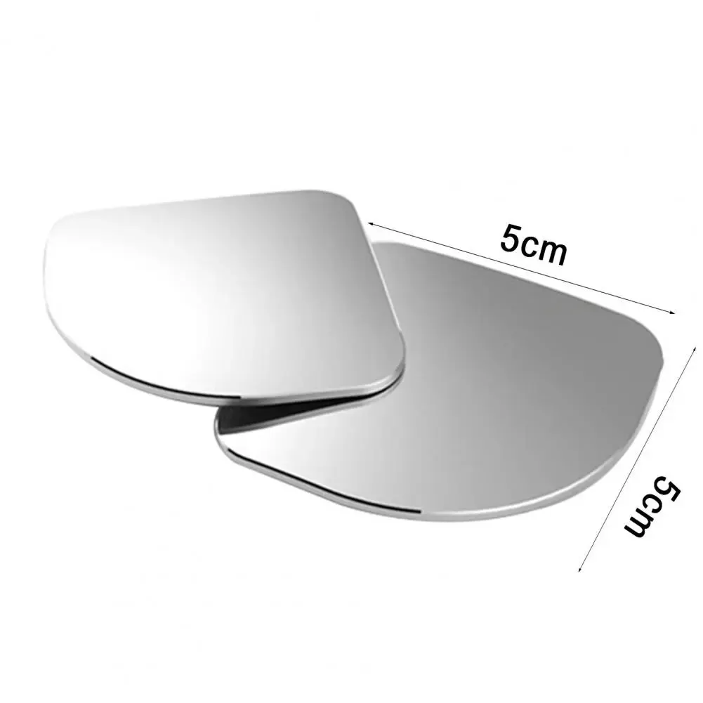 2pcs HD Frameless Small Round Car Blind Spot Mirrors: 360° Adjustable