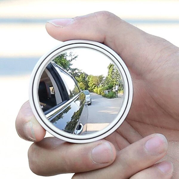 2Pcs Convex Blind Spot Mirrors: 360° Adjustable Wide-Angle