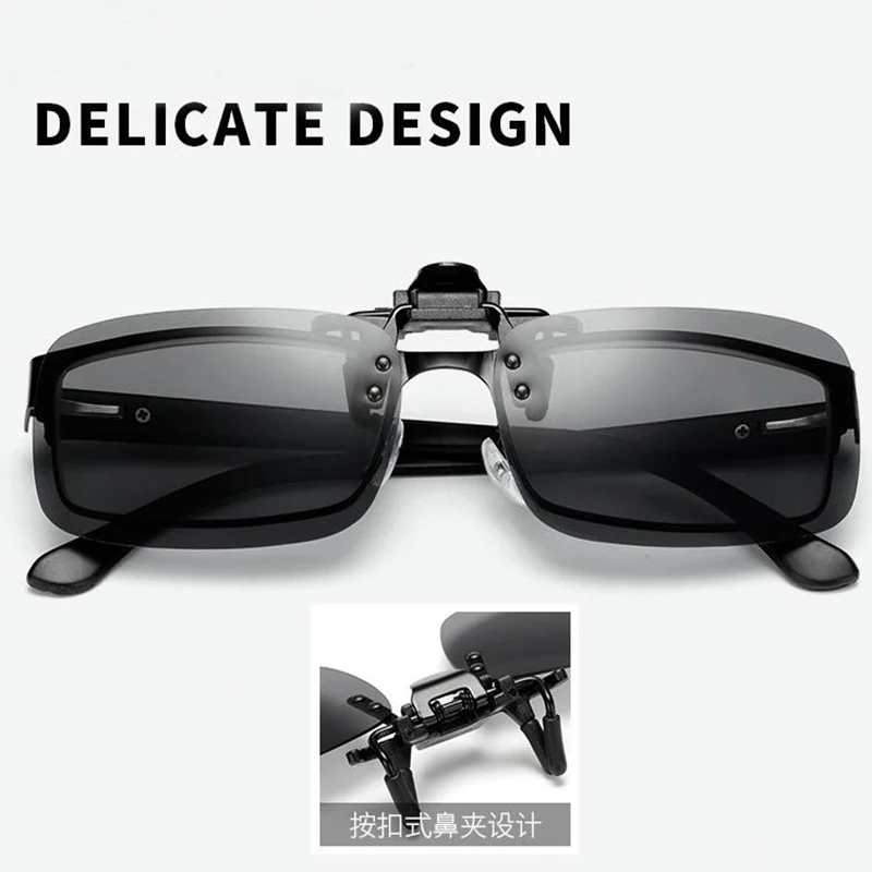 Polarized Sunglasses Clip On: Driving & Fishing Night Vision Clips