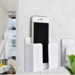 Universal Mobile Phone Wall Holder: Charging Dock with Hooks