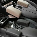 Adjustable Car Seat Gap Organizer: Armrest Box with Elbow Support
