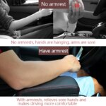 Adjustable Car Seat Gap Organizer: Armrest Box with Elbow Support