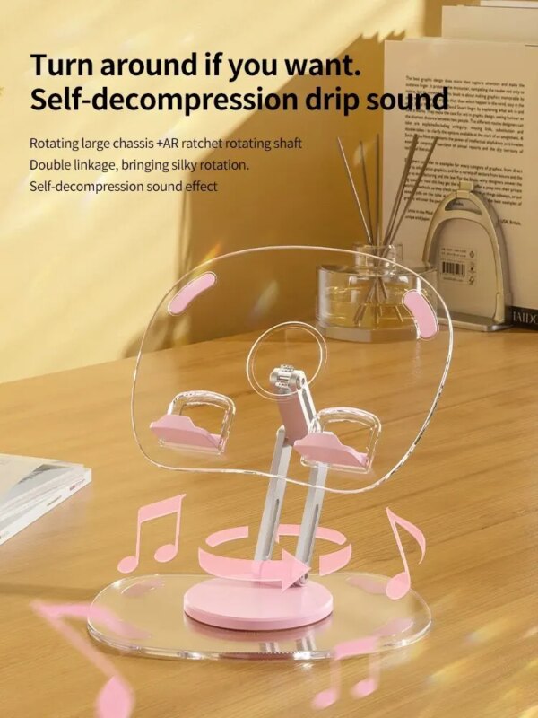 Multi-Functional 360° Rotating Mobile Phone Stand: Desktop Support Stand