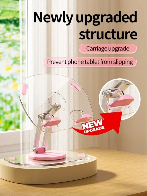 Multi-Functional 360° Rotating Mobile Phone Stand: Desktop Support Stand