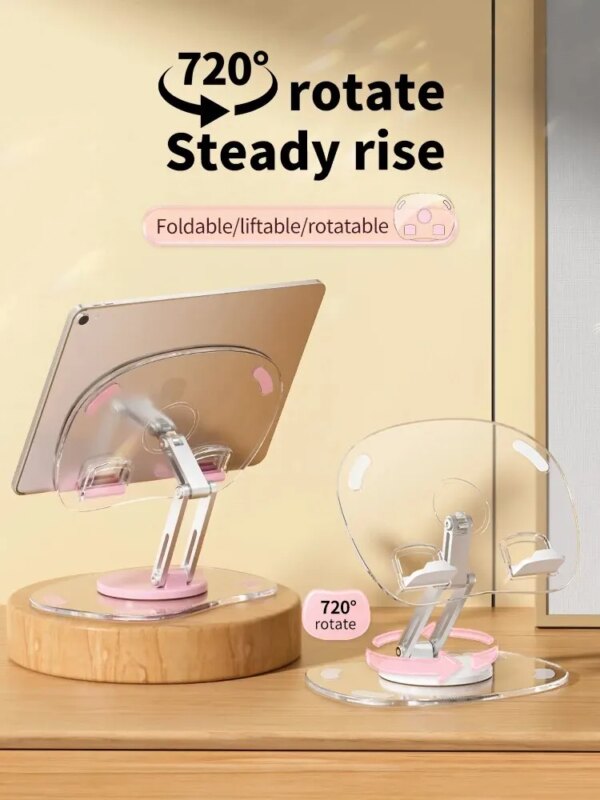 Multi-Functional 360° Rotating Mobile Phone Stand: Desktop Support Stand