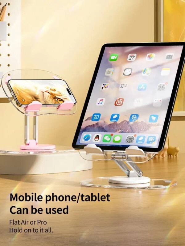 Multi-Functional 360° Rotating Mobile Phone Stand: Desktop Support Stand