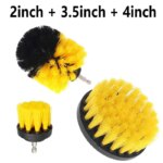 3pcs Power Scrubber Brush Set: Drill Attachment for Cleaning Showers, Tubs, and Tile Grout