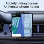Universal Car Air Vent Holder Mount: Compatible with 7" - 12.9" Tablets, iPads, 4" - 7" Folding Screen/straight Panel Phones